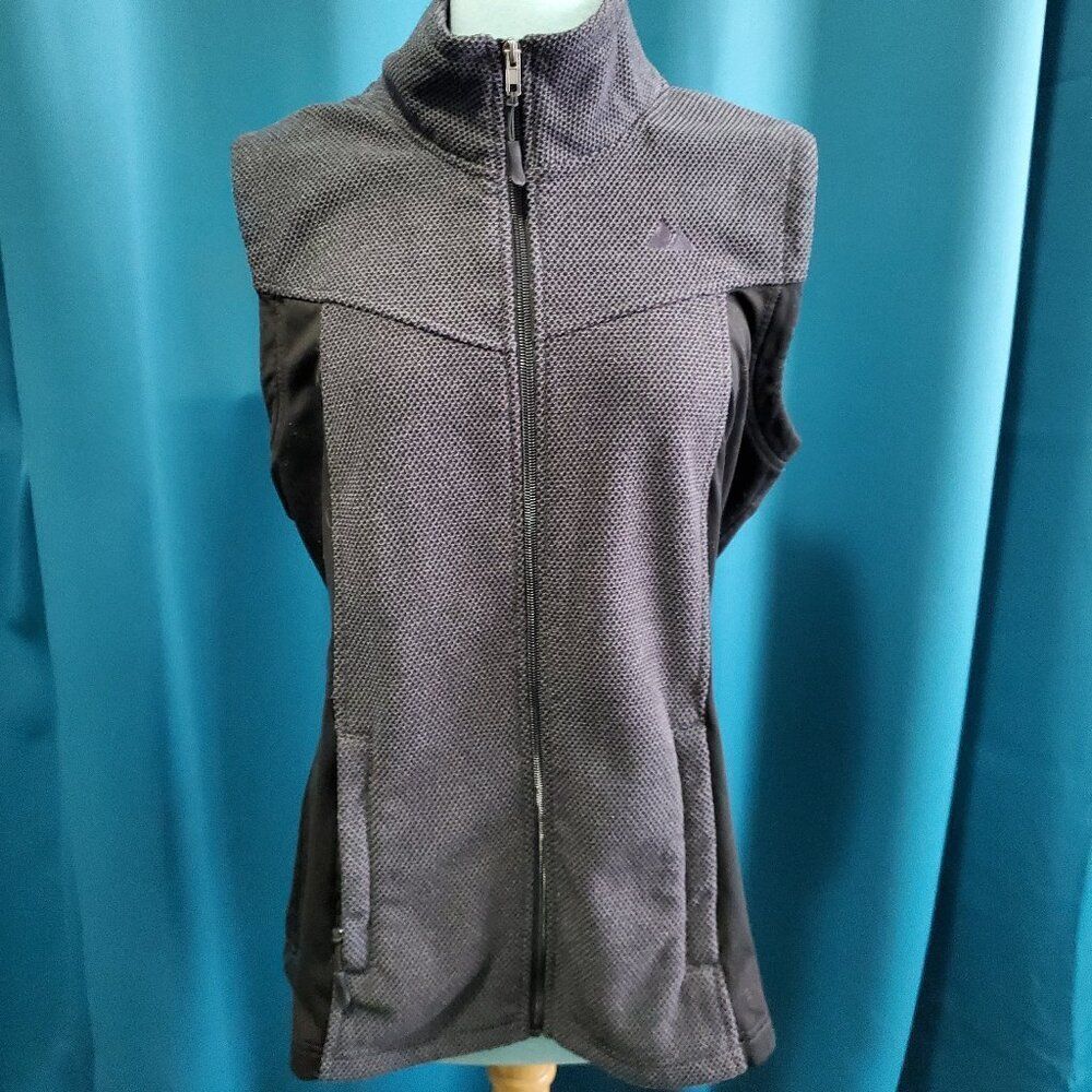 Powder Ridge Cozy Black & Gray Stretchy Vest Large